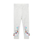 Girls Leggings 100% Cotton Boy's Trousers Fille Kids Pants Girls Pants Skinny Print Cartoon Pattern Children Leggings Trousers
