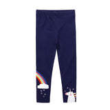 Girls Leggings 100% Cotton Boy's Trousers Fille Kids Pants Girls Pants Skinny Print Cartoon Pattern Children Leggings Trousers