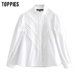 2020 white lace spiliced shirt ladies tops solid color hollow blouses long sleeve women summer tops