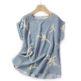 Women Real Silk woman tshirt top 100% Natural silk Floral Short sleeved tee shirt femme Basic summer plus size XXXL