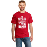 Print Baker Bakery Baking Master Of Yeast Gift Present Tshirt 100% Cotton Men's T Shirt 2020 Kawaii Tshirts Gents Top Tee