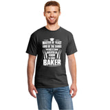 Print Baker Bakery Baking Master Of Yeast Gift Present Tshirt 100% Cotton Men's T Shirt 2020 Kawaii Tshirts Gents Top Tee