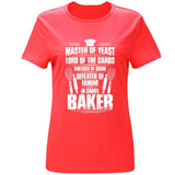 Print Baker Bakery Baking Master Of Yeast Gift Present Tshirt 100% Cotton Men's T Shirt 2020 Kawaii Tshirts Gents Top Tee
