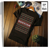 Funny Casual Russian Ugly Christmas Sweater Tshirt Man Gents Cute Tshirt For Men Letters S-3xl Camisas Fitted Pop Top Tee
