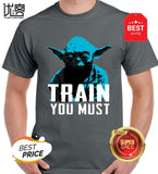 Train You Must T Shirt For Men Personality Outfit T-Shirt Gents Comical Fun Men Tshirt Hiphop Top