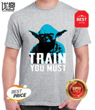 Train You Must T Shirt For Men Personality Outfit T-Shirt Gents Comical Fun Men Tshirt Hiphop Top