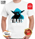 Train You Must T Shirt For Men Personality Outfit T-Shirt Gents Comical Fun Men Tshirt Hiphop Top