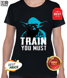 Train You Must T Shirt For Men Personality Outfit T-Shirt Gents Comical Fun Men Tshirt Hiphop Top