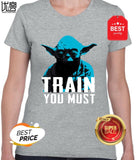 Train You Must T Shirt For Men Personality Outfit T-Shirt Gents Comical Fun Men Tshirt Hiphop Top
