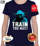 Train You Must T Shirt For Men Personality Outfit T-Shirt Gents Comical Fun Men Tshirt Hiphop Top