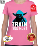 Train You Must T Shirt For Men Personality Outfit T-Shirt Gents Comical Fun Men Tshirt Hiphop Top