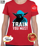 Train You Must T Shirt For Men Personality Outfit T-Shirt Gents Comical Fun Men Tshirt Hiphop Top