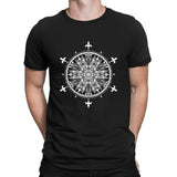 Fleur De Lys Mandala tshirts Breathable Print tops Crazy t shirt for men 2020 Formal big sizes gents
