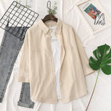 Womens Blouses Shirts Summer Tops Thin Solid Half Sleeve Loose Sun Protection Clothes Outwear 2020