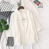 Womens Blouses Shirts Summer Tops Thin Solid Half Sleeve Loose Sun Protection Clothes Outwear 2020