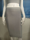 12 Colors Top Quality Solid Knee Length Rayon Tight Bandage Skirt Party Bodycon Skirt