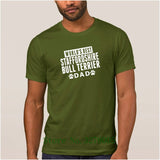 Art T Shirt World S Best Staffordshire Bull Terrier Dad Men's T-Shirt Anti-Wrinkle Plus Size 3xl Gents Regular Tshirt For Men