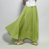 New Spring Summer Boho Women's Solid Long Skirts Casual Beach Maxi Skirt Jupe Femme Midi White Saia Faldas