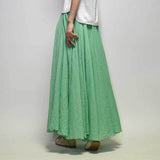 New Spring Summer Boho Women's Solid Long Skirts Casual Beach Maxi Skirt Jupe Femme Midi White Saia Faldas
